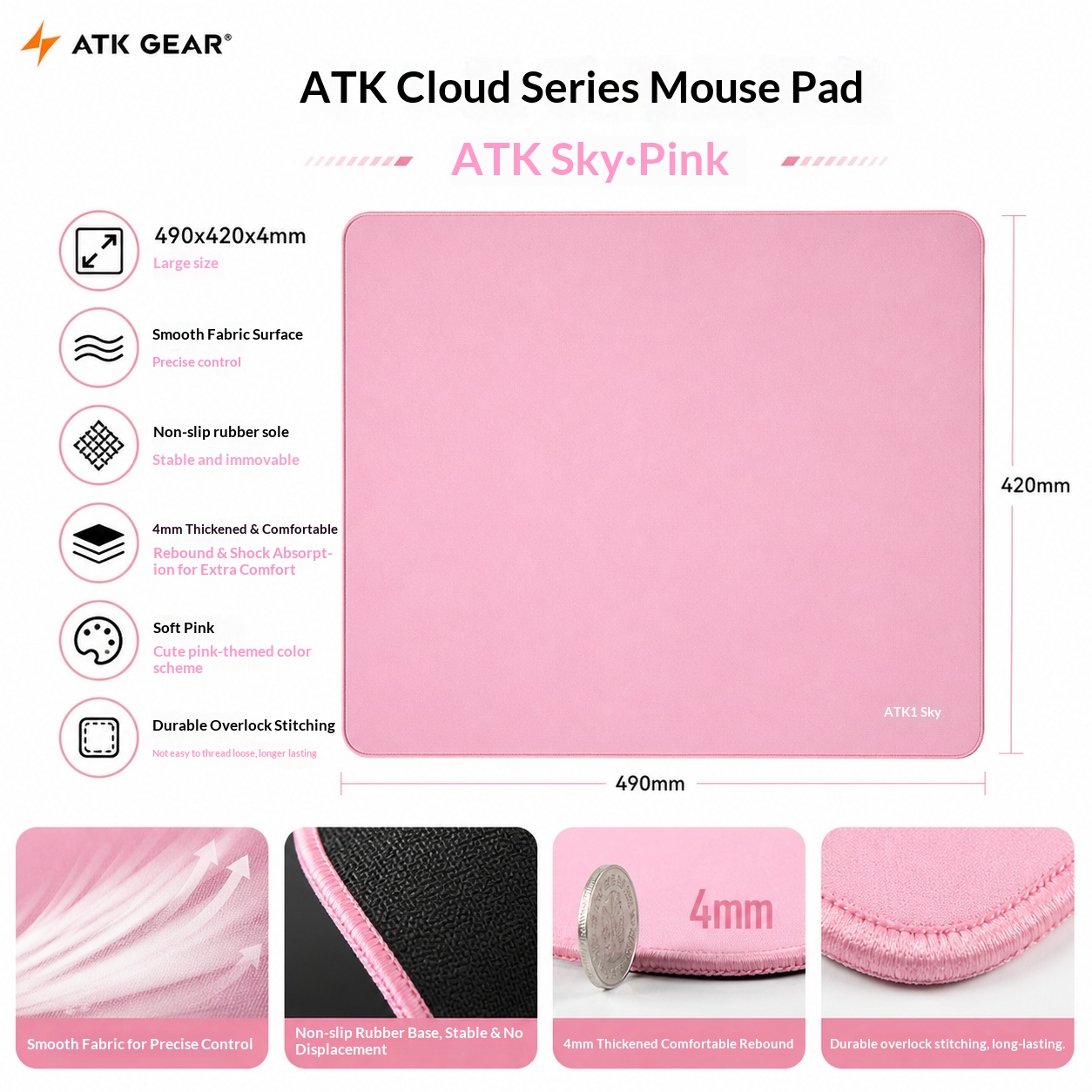 Tapis de souris de jeu grand f - Pc Gaming Pink avis et prix