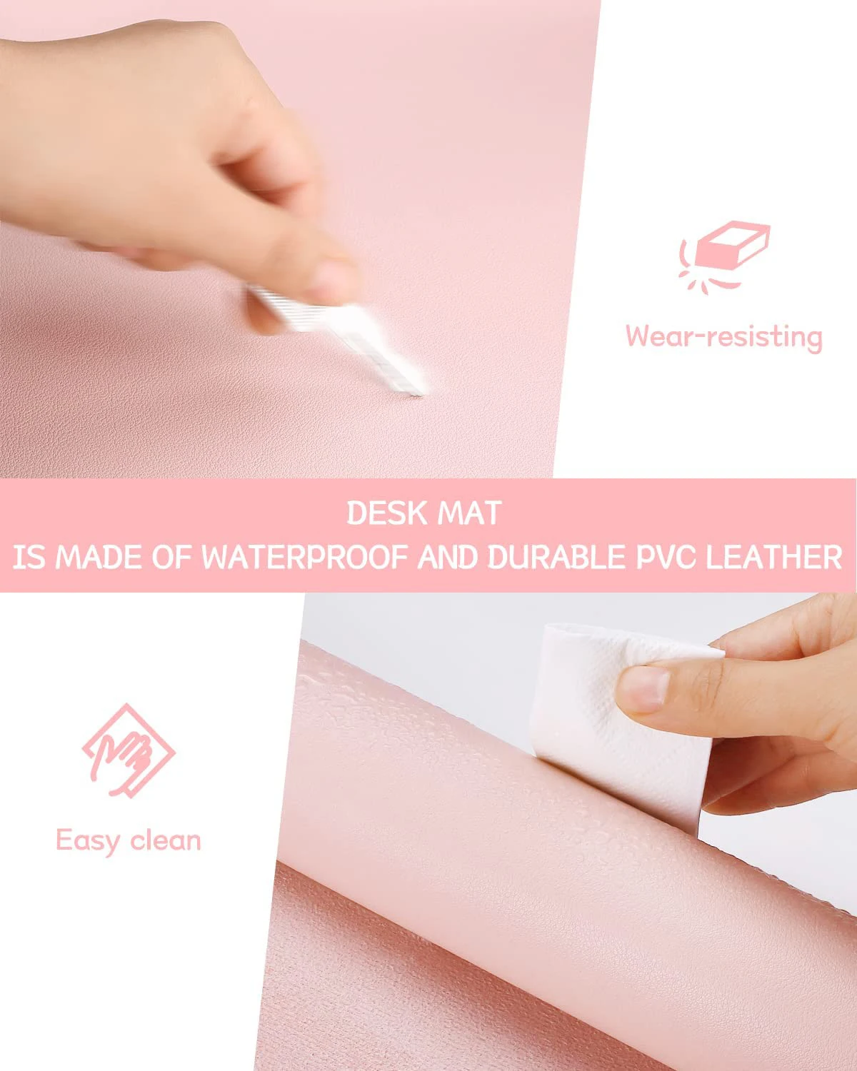 Tapis de bureau imperméable en - Pc Gaming Pink avis et prix